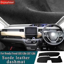 Suede Leather Dashmat Dashboard Cover Pad Dash Mat Carpet Car-styling for Honda Freed GB5 GB6 GB7 GB8 2017 2018 2019 2020 RHD 2024 - buy cheap