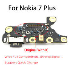 Conector de puerto de carga USB para móvil, Cable flexible con micrófono para Nokia 7 Plus 7 + TA-1049 1055 1062, 10 Uds. 2024 - compra barato