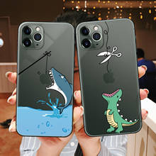 Cute Dinosaur for Funda iPhone 11 12 Pro Mini Case 6 6S 7 8 Plus X XS Max for Cover iPhone 7 Case Soft TPU for iPhone XR Case 2024 - buy cheap