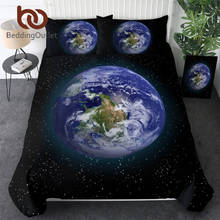 Conjunto de cama beddingoutlet, decoração para casa, céu estrelado, capa de edredom, tamanho king universo 2024 - compre barato