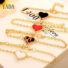 YADA Gifts（lowest price）love heart Charm Bracelets&Bangles For Women Stainless Steel Bracelets Crystal Jewelry Bracelet BT200203 2024 - buy cheap