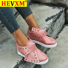 Casual Flat Plus Size 43 Women Sneakers Ladies Suede Bow Tie Slip On  Vulcanized Shoes Female Increase in Flats Footwear 2024 - buy cheap