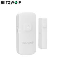 Blitzwolf sem fio zigbee porta & janela sensor detector de alarme em casa aberto/fechar app alarme remoto segurança em casa inteligente controle remoto 2024 - compre barato