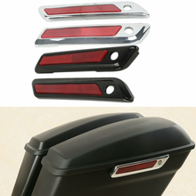 Cubiertas de pestillo de bisagra para bolsa de sillín de motocicleta, para Harley Touring Street Glide FLHT 2014-2020 2024 - compra barato