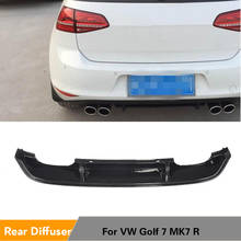 PP Rear Bumper Diffuser Lip Spoiler for Volkswagen VW Golf 7 VII MK7 R Bumper 2014 - 2017 Gloss Black Painted 2024 - buy cheap