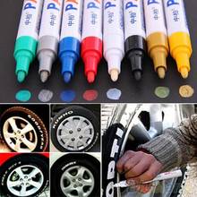 Rotulador impermeable para rueda de coche, bolígrafo de marca oleosa para neumático de goma, pintura, CD, marcador de pintura permanente de Metal, 12 colores 2024 - compra barato