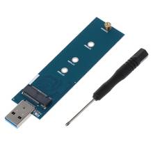 Adaptador M.2 a USB B Key M.2 SSD, adaptador USB 3,0 a 2280 M2 NGFF SSD Drive, convertidor de tarjeta de lector de SSD 2024 - compra barato