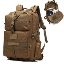 Mochila camuflada tática do exército 55l, equipamento de acampamento, para homens, caminhadas, bolsa para atividades ao ar livre 2024 - compre barato