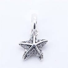 Tropical Starfish Clear Crystal Charms for Bracelets & Bangles Women DIY Jewelry 925 Sterling Silver Charms for Jewelry Making 2024 - buy cheap