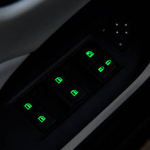 Pegatina luminosa para interruptor de ventana de coche, para Volkswagen VW Passat b6 b8 b5 b7 Golf 4 5 6 mk7 mk6 mk3 t5 t6 polo tiguan cc jetta Sharan 2024 - compra barato
