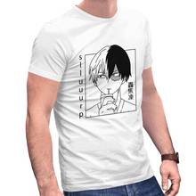 Gorgeous My Hero Academia Shoto Todoroki T Shirt Men Short Sleeve Cotton T-shirt Japan Anime Manga Tee Tops Streetwear Tshirts 2024 - buy cheap