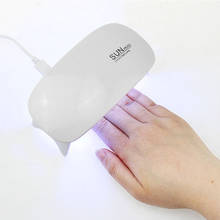 Mini secador de uñas de 6w, lámpara LED uv blanca y rosa, interfaz usb portátil, muy conveniente para uso doméstico 2024 - compra barato