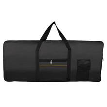 Black 61 Key Electronic Organ Keyboard Pack Bag With Yellow Stripe Pattern Music Musical Instrument Storage Bags 2024 - buy cheap