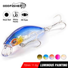 Minnow Swimbait Fishing Lure Jerkbait Luminous Sinking Hard Bait Wobbler Bass Swimming For Pike Artificial Topwater Fish 7cm 11g 2024 - buy cheap