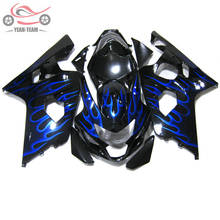 Motorcycle Chinese fairings set for Suzuki K4 GSXR600 2004 2005 GSX R750 04 05 GSXR 600 750 blue flames ABS plastic fairing kits 2024 - buy cheap