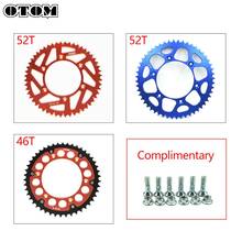 Запчасти для мотоциклов OTOM, Задняя звездочка цепи 46T 52T для KTM EXC SX XCW EXCF MXC 125 150 250 300 450 525, аксессуары для цепи с уплотнительным кольцом 2024 - купить недорого