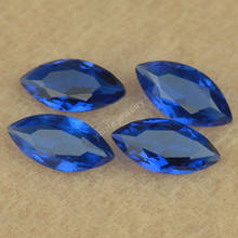 Factory Price 2x4~8x16mm 113# Deep Blue Marquise Shape Cut Lab Dreated Synthetic Spinel Stone Loose Gems For Jewelry 2024 - buy cheap