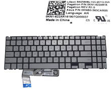 Teclado retroiluminado de plata AR para ASUS ZenBook 15, teclado árabe qwerty nuevo 0KNB0 563CAR00, UX533, UX533F, UX533FD, UX533FN 2024 - compra barato