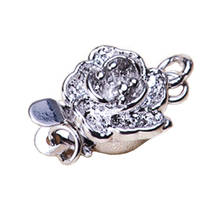 Серебряная Пряжка в виде цветка сливы для изготовления ювелирных изделий, фурнитура для аксессуаров 2024 - купить недорого
