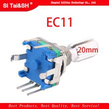 2PCS Plum handle 20mm rotary encoder coding switch / EC11 / digital potentiometer with switch 5 Pin 2024 - buy cheap