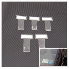 1pcs/5pcs Universal Car Parking Ticket Holder Clip Plastic Transparent Car Holder Clip Car Windshield Windscreen Tickets Holder 2024 - buy cheap