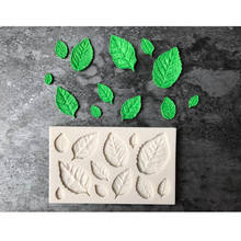 Силиконовая форма «сделай сам», форма для помадки, инструменты для украшения тортов, форма для шоколада, форма для выпечки, 3D листья, силиконовая форма 2024 - купить недорого