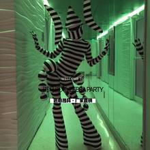 Halloween Sexy Zebra Costume Party Nightclub High-end Costumes Clown Performance Ds Dance Team cosplay wear 2024 - buy cheap