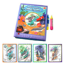 12 Styles Magic Water Drawing Books Coloring Books & Painting Pen Toys Educational Kids Reusable Doodle Toys Gifts 2024 - buy cheap