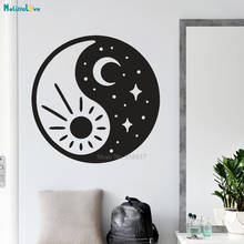 Calcomanías de pared chinas de Yin Yang, calcomanías de Mandala para decoración de pared de estudio de Yoga, calcomanías bohemias, ohndi, sol y luna, BB271 2024 - compra barato