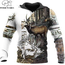 2020 Fashion Men Hoodie animal Elk Hunting 3D Printed Harajuku Sweatshirt Unisex Casual Pullover hoodies sudadera hombre KJ081 2024 - buy cheap