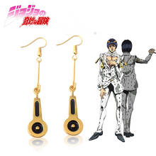 Japanese Korean Style Anime JOJO Bizarre Adventure New Peripheral Earrings Ear Clips Bruno Bugatti Zipper Earrings Friends Gift 2024 - buy cheap