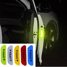 4Pcs/Set Car Door Stickers DIY Car OPEN Reflective Tape Warning Mark for Chevrolet Cruze TRAX Aveo Lova Sail EPICA Captiva 2024 - buy cheap