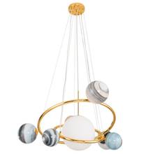 LED Glass Ball Pendant Light Wandering Earth Children Room Living Room Modern Creative Hanging Lamps Planet Style 2024 - buy cheap