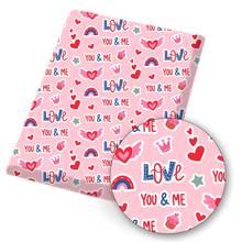 Polyester Cotton Fabric Heart Love Printed Cloth Sheet For Handmade Mask Materials DIY Dress Supplies Sewing Crafts 45*145cm 1pc 2024 - buy cheap