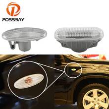 POSSBAY-Lámpara de señal de giro lateral para coche, luz de guardabarros, cubierta de luz ámbar para Nissan Cube 2009-2013 x-trail 2007-2013 2024 - compra barato