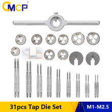 CMCP-Juego de troqueles de llave métrica, Kit de herramientas de mano, roscado, M1-M2.5, 31 unidades 2024 - compra barato