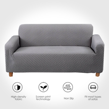 Вязаный толстый чехол для дивана Универсальный Эластичный высокоэластичный чехол для дивана для гостиной серый цвет funda диван, канапе салон 2024 - купить недорого