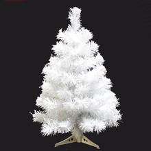 Árbol de Navidad Artificial blanco, decoraciones para árboles de Navidad, decoración para el hogar, miniadornos de árbol blanco, 60/90CM 2024 - compra barato