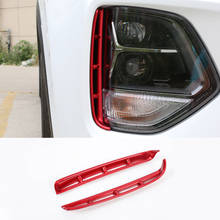 For Hyundai Santa FE IX45 2018 2019 2020 Headlight anti-fog Kit air intake trim exterior Car accessories ABS Red 2pcs 2024 - buy cheap