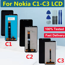 Tested For Nokia C1 TA-1165 LCD Display Touch Panel Digitizer Assembly For Nokia C2 Screen Replacement For Nokia C3 LCD Screen 2022 - buy cheap