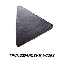 Cortador de perforación Triangular TPCN 2204PDSKR TPCN2204PDSKR YC30S, herramienta CNC, soporte de torneado externo, inserto de carburo, 10 unids/caja 2024 - compra barato