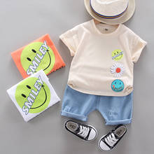 2020 New Summer Baby Girls Boy Clothing Toddler Casual Infant Clothes Suits T Shirt Strap Shorts 2Pcs/Sets Kids Children Costume 2024 - buy cheap