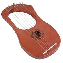 Струны Lyre Harp Dropship-7-String из массива красного дерева, лесенка из дерева и веревки музыкальный инструмент 2024 - купить недорого