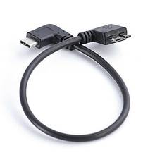 Cable USB 3,1 tipo C a USB 3,0, Conector Micro B, Cable de datos, transferencia de 90 grados, archivos, crear datos 2024 - compra barato