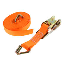 6m Cargo Strap Ratchet with Fastening Buckle Tie Down Strap Webbing with Double J Hooks Lashing For Cargo Lorry Car Marine Boat 2024 - buy cheap