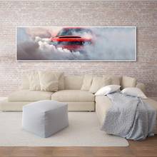 Картина на холсте на тему спорта автомобиль dodge challenger demon Wall Art Картина модульные обои плакат HD печать для гостиной домашний декор 2024 - купить недорого