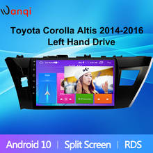 Radio con GPS para coche, reproductor Multimedia con Android 10, pantalla dividida de 10,1 pulgadas, sin DVD, para Toyota Corolla Altis 2014, 2015, 2016, LHD 2024 - compra barato