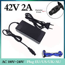 42V 2A charger for 36V 2A lithium battery charger 10 series 3.6V battery charge ebike charger 2024 - buy cheap