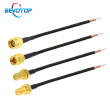 10pcs Single End SMA Female / Male Plug Jack to PCB Solder Pigtail RG174 Cable for WIFI Wireless Router GPS GPRS Wire Connector 2024 - buy cheap