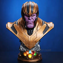  Avengers 4 Thanos Bust Statue Resin LED with Action Figure Desk Decoration Collection Model Toy 38cm 2024 - buy cheap